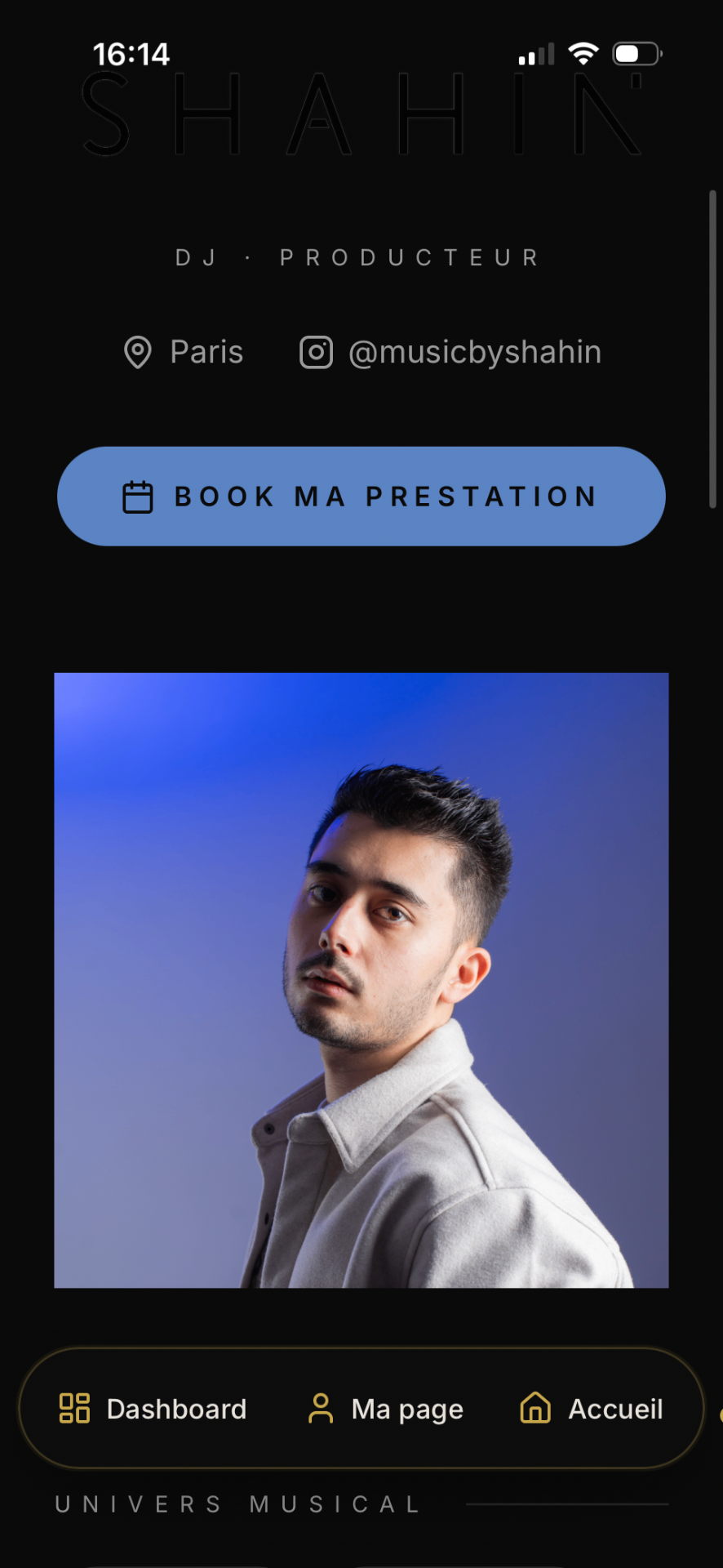 Book ma prestation sur ARTIVEO